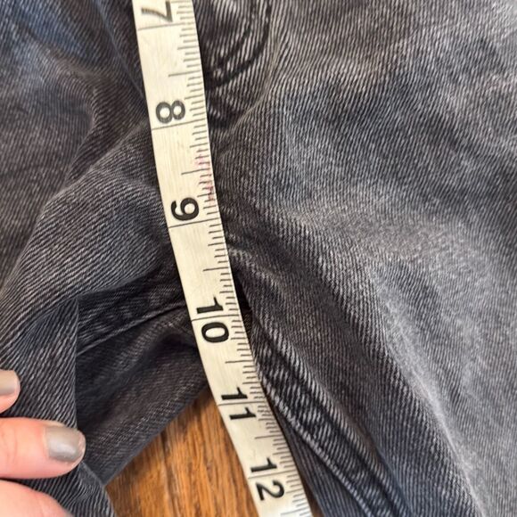 Abercrombie & Fitch the 90’s high rise skinny jeans black wash 25/0 - Picture 7 of 11